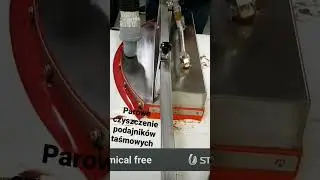 Parowe czyszczenie podajników taśmowych