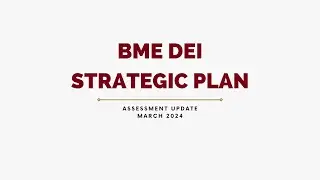 UMN Biomedical Engineering DEI Strategic Plan Mid-point Assessment
