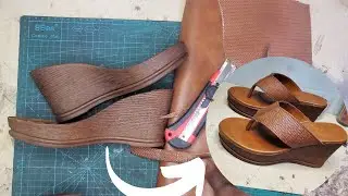 How to make wedge slippers