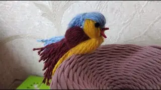 Болтаем и делаем птичку из ниток. DIY/рукоделие