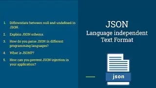 Json Interview Questions | Part 2