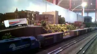 Conrail SD powered freight through Martin Myers City
