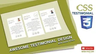How to make testimonial section using HTML and CSS | Testimonial designing