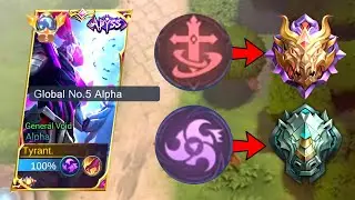 ALPHA HIGH RANK BUILD AND EMBLEM 2023 ( must try ) AUTO WIN