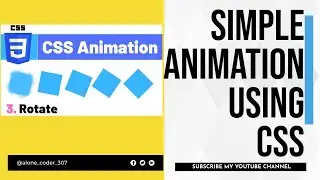 Simple 2-D Animation Cube Hover Effect | Rotate Element | HTML + CSS