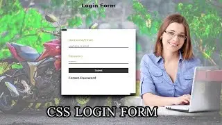How to Create Login Form / CSS Simple Login Form Design using html css / w tutorials