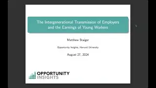 The Intergenerational Transmission of Employers and the Earnings of Young Workers