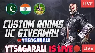BGMI PUBG MOBILE LIVE CUSTOM ROOMS UC GIVEAWAYS YTSAGARALI IS LIVE🔴