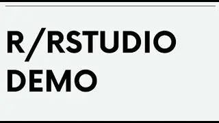 Getting Started with R and RStudio