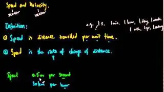 009 Speed and Velocity