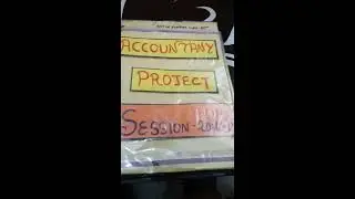 How to make class 12 Account's project (passed by cbse)