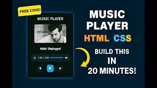 MUSIC PLAYER | USING - HTML CSS JAVASCRIPT | PRAROZ #html #css #js