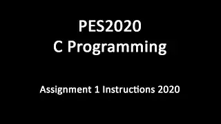 C Programming - Assignment 1 2020