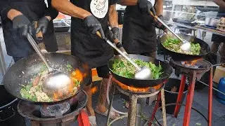 웍3개로 만드는 바질 돼지볶음 밥 / 3 woks! basil pork fried rice - thai street food
