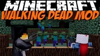 Walking Dead Mod: Minecraft Crafting Dead Mod Showcase!