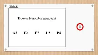 Psychotechnical tests: Logic Tests: Alphanumeric Tests