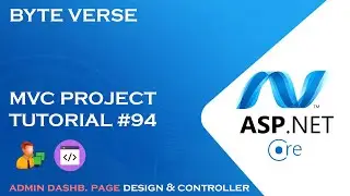 ASP.NET CORE MVC | Admin Dashboard Page Design & Controller - How to Create an Admin Dashboard #94