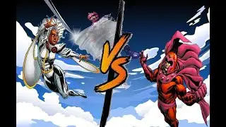[MARVEL VS. SNK] STORM VS. MAGNETO ! (INTENSE MVC MATCH)