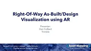 Right-Of-Way As-Built/Design Visualization using AR