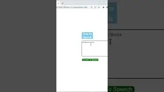 How To  Convert Text to speech using Javascript, HTML AND CSS - Text⌨️ to Speech 🗣️Using JS