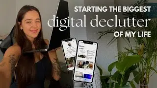 day 1 of the biggest digital declutter of my life 📱 (summer reset & fresh start)