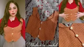 Cómo tejer chaleco para mujer - Crochet para principiantes