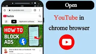 How to open YouTube in chrome browser