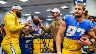 Brandon Staley Locker Room Victory Speech vs Jets | LA Chargers