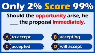 English Grammar Quiz Level C1 | CAN YOU SCORE 15/15?