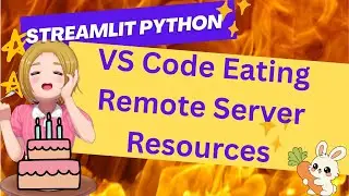 Streamlit Server Admin: VS Code Confirmed to Eat Remote Server Resources