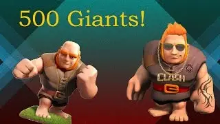Clash Of Clans - Attacking with 300 Giants!