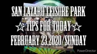 FEB 23,2020 - MJCI - TIPS for TODAY