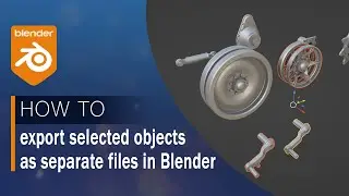 How to export objects as separate STL files in Blender