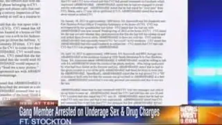 Fort Stockton Gang Member Arrested For Underage Sex, Cocaine Distribution