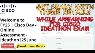 CISCO IDEATHON QUESTIONS FROM EACH SECTION | PYTHON | CYBER SECURITY | CCNA | APTITUDE WEIGHTAGE