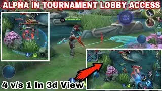 Tournament Lobby Specials Effect for Revamp Alpha MLBB | This is so Amazing | Best Revamp