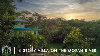 Three-Story Villa on the Mopan River | Stunning Views + River Frontage