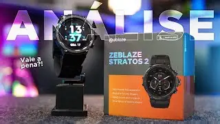 Melhor SMARTWATCH custo beneficio? ZEBLAZE STRATOS 2 com GPS por menos de R$200 no ALIEXPRESS