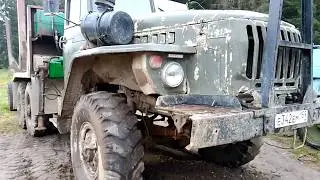 Как УГНАТЬ Урал лесовоз Без ключа Инструкция для чайника....