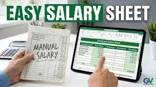 Microsoft Excel Tutorial: Making Employee Salary Sheets (class 9)