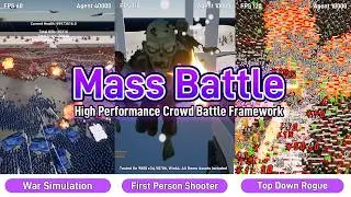 Mass Battle Plugin - 3 Demo Showcases | Unreal Engine 5 Crowd Sim