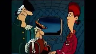 Доктор Ливси, Трелони и Джими едут в карете под белую ночь