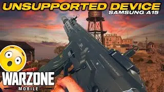 Warzone Mobile 4.5 on Samsung A15 Previously Unsupported, Now Playable!