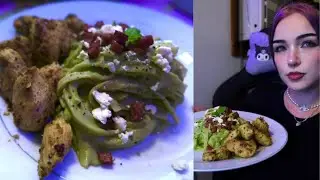 Avocado Pasta and Lemon Pepper Chicken