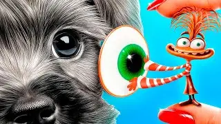 We Build a Tiny House for Dog! If Inside Out 2 Adopted a Dog!