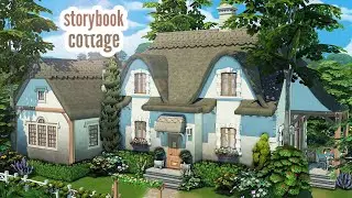 storybook cottage \\ The Sims 4 CC speed build