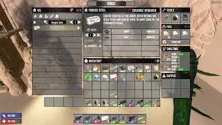 How to make Forged Steel using a Forge - 7 Days to Die