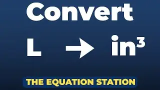 How to convert liters to cubic inches | Physics Practice Problem