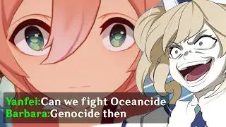 Using BARBARA to fight OCEANID in Coop mode | Genshin Impact