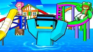 Abrí un PARQUE ACUÁTICO en Minecraft!